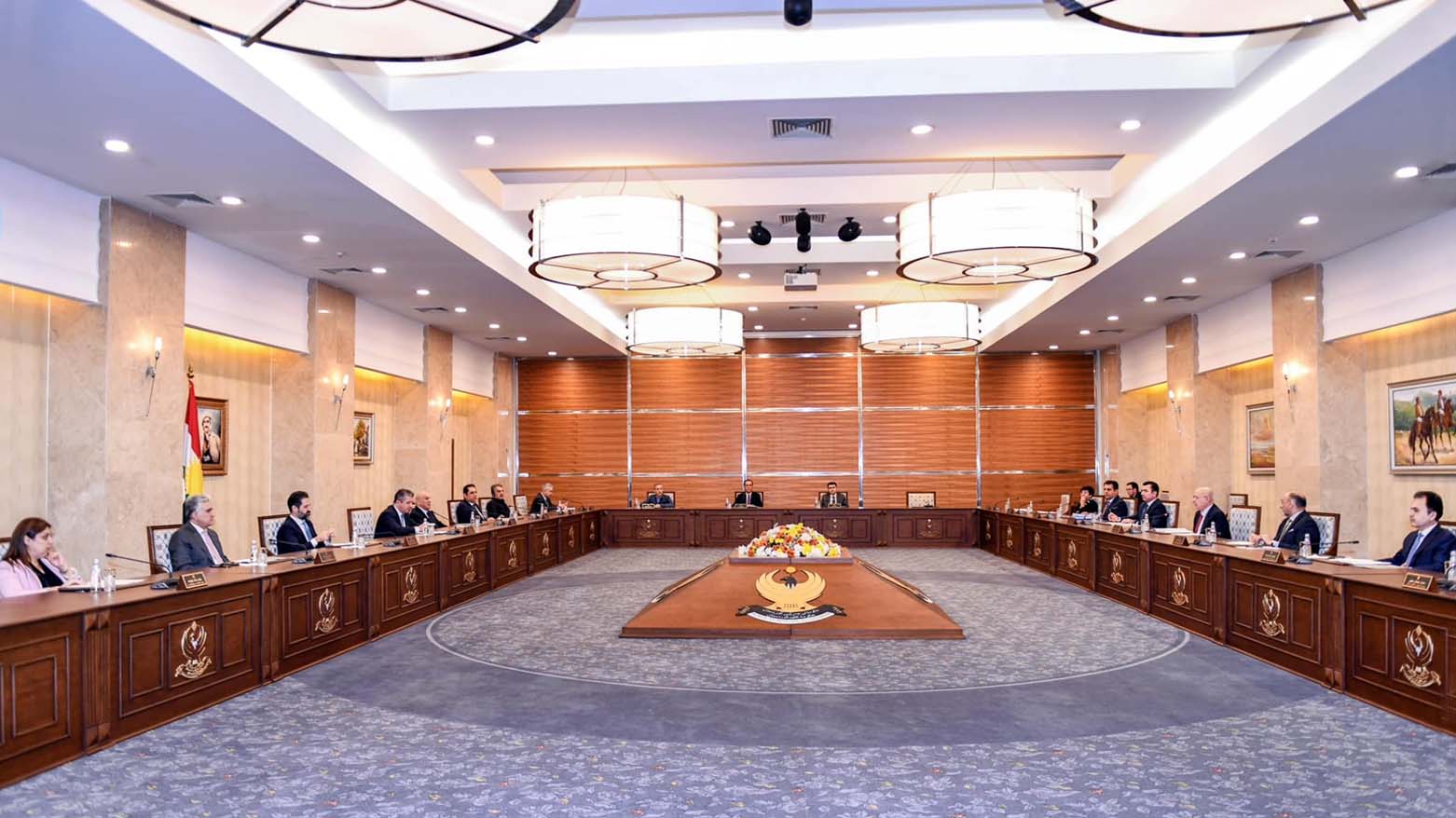 KRG Council of Ministers pictured during a weekly cabinet session in Erbil, Sept. 6, 2023. (Photo: KRG)