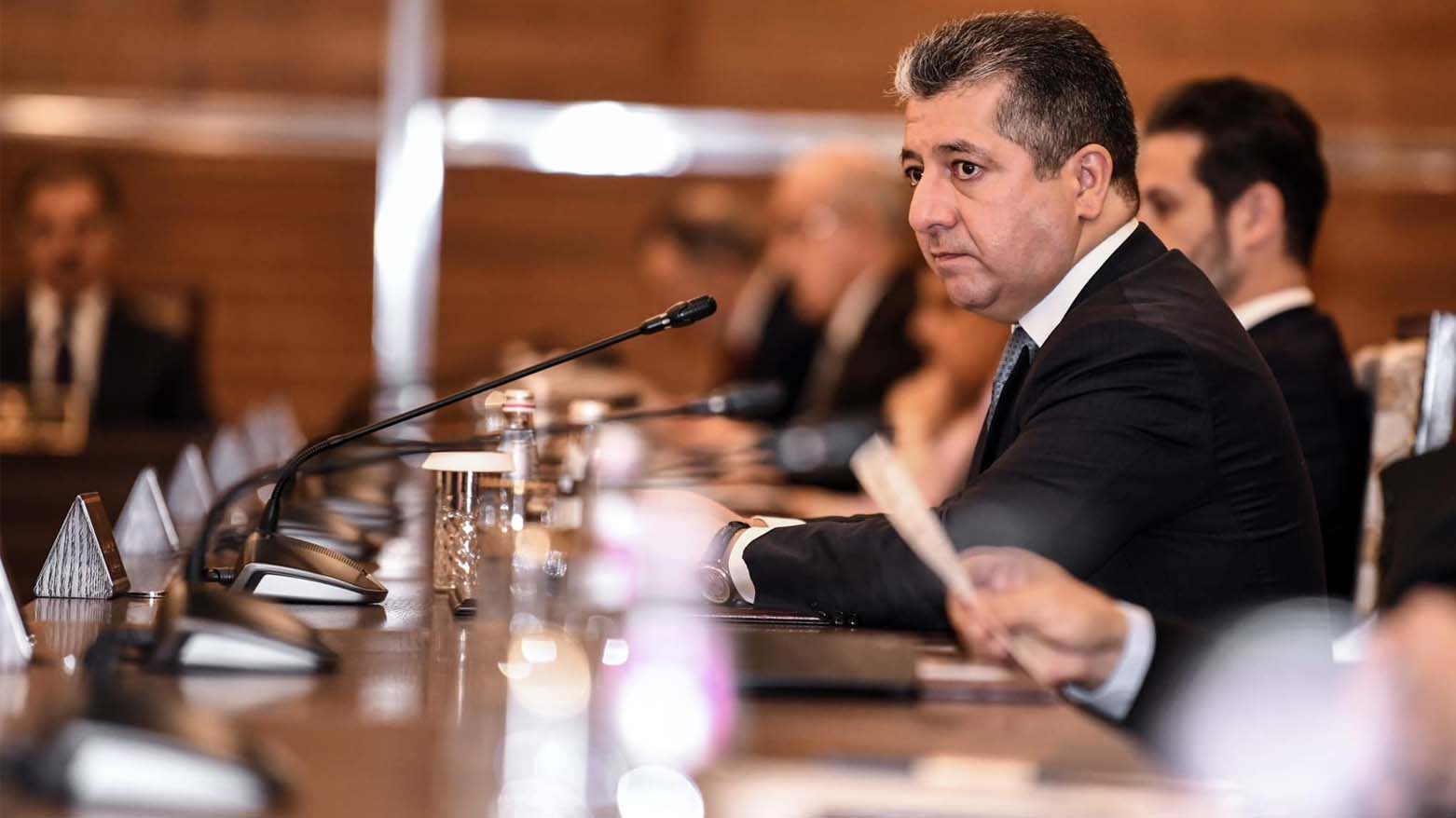 Kurdistan Region Prime Minister Masrour Barzani pictured during a KRG Council of Ministers cabinet meeting in Erbil, Sept. 6, 2023. (Photo: KRG)