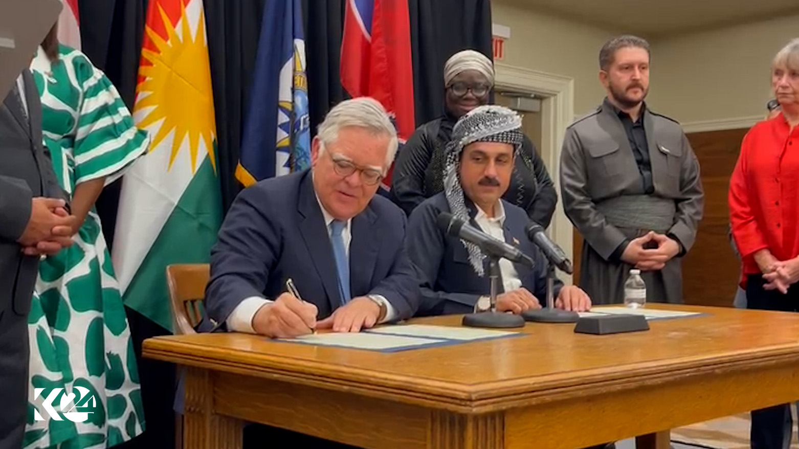 The sisterhood agreement between Erbil and Nashville, Sept. 9, 2023. (Photo: Kurdistan 24)