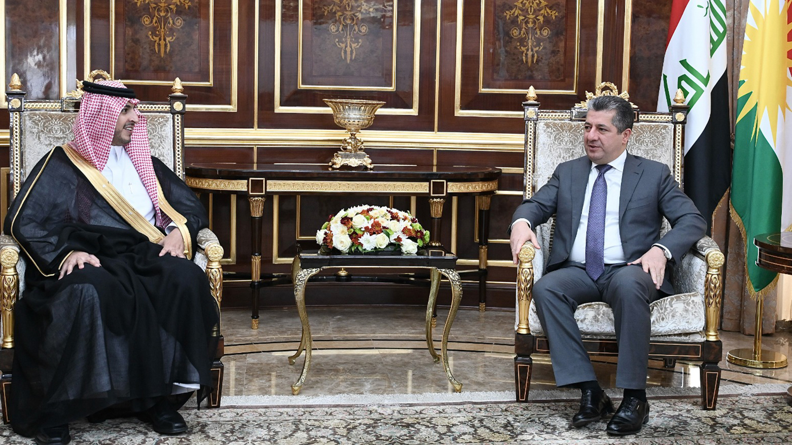 رئيس حكومة إقليم كوردستان يستقبل وفداً من المملكة العربية السعودية