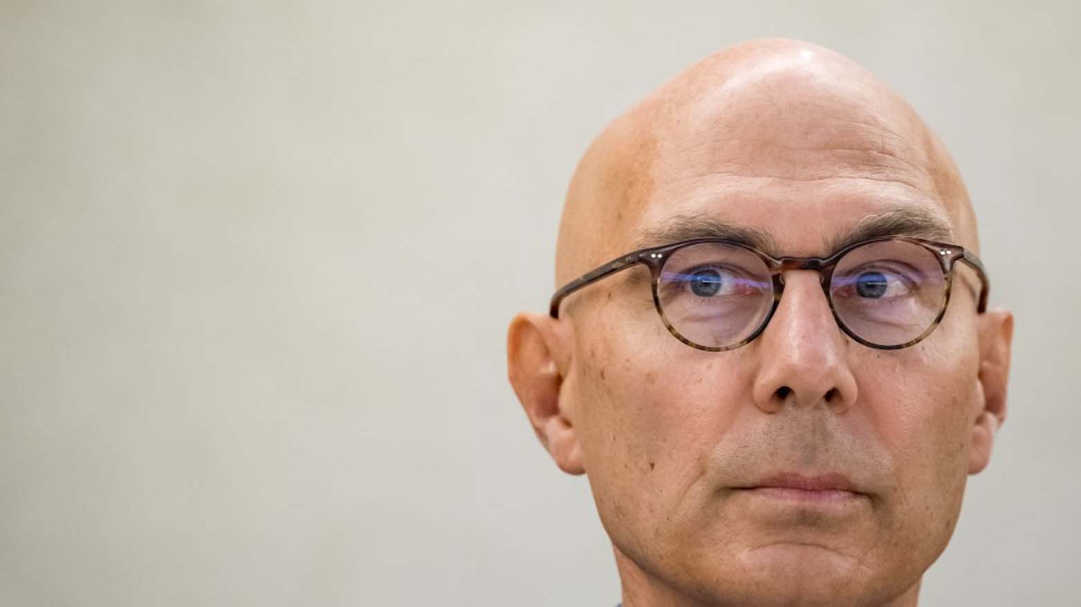 UN High Commissioner for Human Rights Volker Turk looks on prior to deliver a speech at the opening of the 54th UN Human Rights Council in Geneva, Sept. 11, 2023. (Photo: Fabrice Coffrini/AFP)