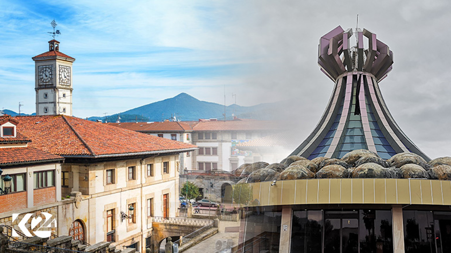 The cities of Halabja (right) and Guernica. (Photo: Designed by Kurdistan 24)