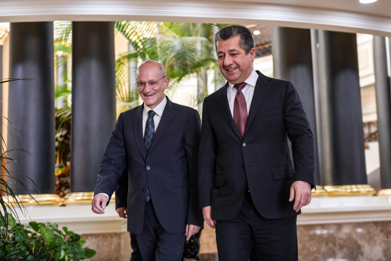 کۆبوونەوەی مەسرور بارزانی و بەڕێوەبەری بەشی ڕۆژهەڵاتی ناوەڕاست و ئاسیای کۆمەڵەی سانت ئیگیدیۆ