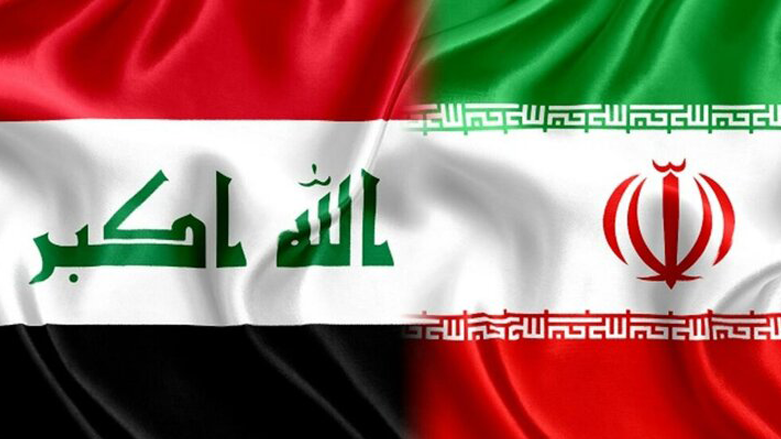 The flags of Iraq (left) and Iran. (Photo: Designed by Kurdistan 24)