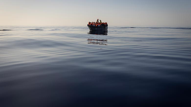 Migrants with life jackets provided by volunteers of the Ocean Viking, Aug. 27, 2022. (Photo: Jeremias Gonzalez/ AP)