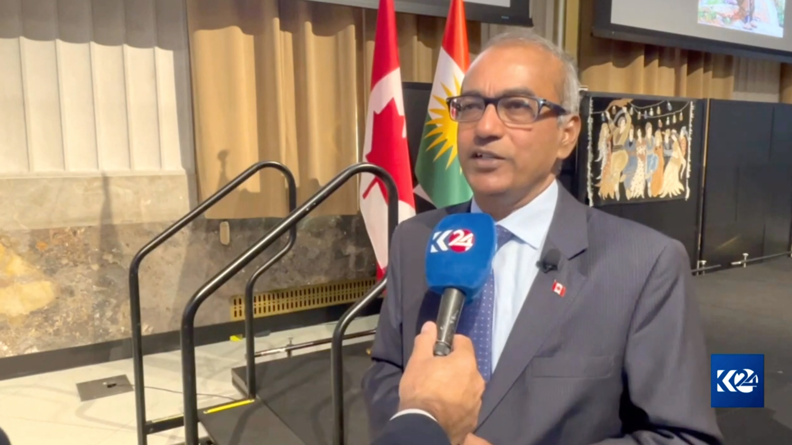 Canadian MP Chandra Arya (Photo: Kurdistan 24)