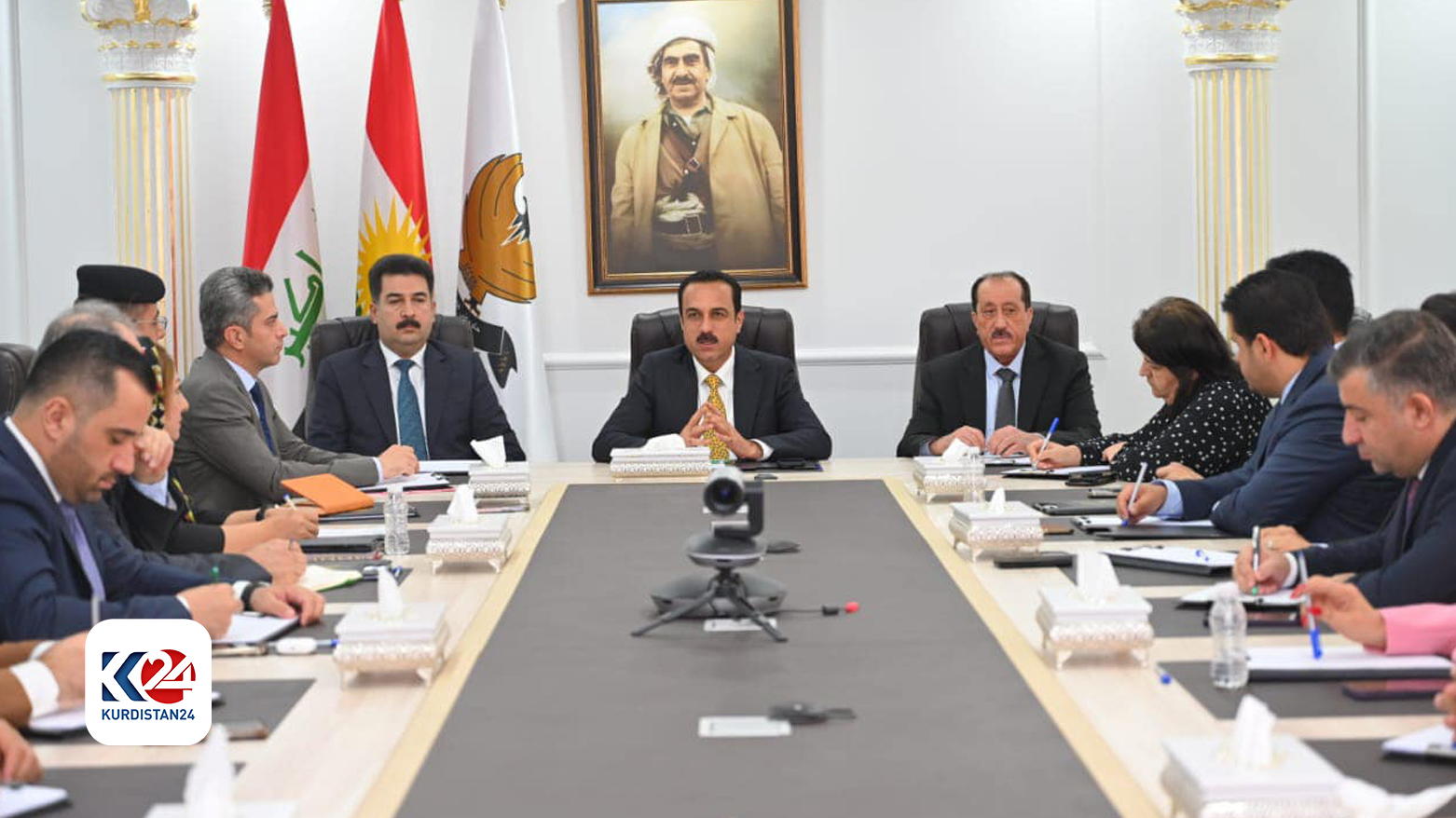 کۆبوونەوەکەی ئەـڕۆی دیوانی پارێزگای هەولێر