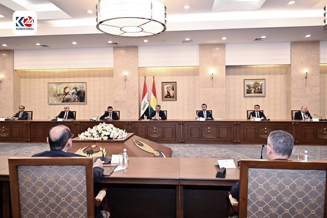 Kurdistan Region Prime Minister Masrour Barzani during his meeting with the head and members of the Finance Committee of the Iraqi Parliament, Sept. 25, 2024. (Photo: KRG)