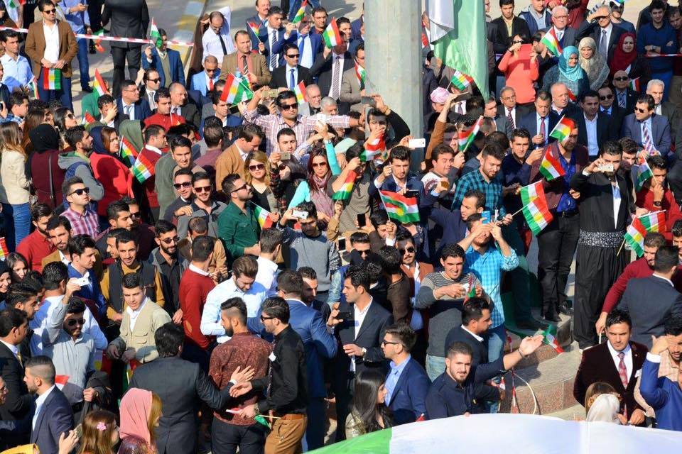 Kurds celebrate Kurdistan Flag Day
