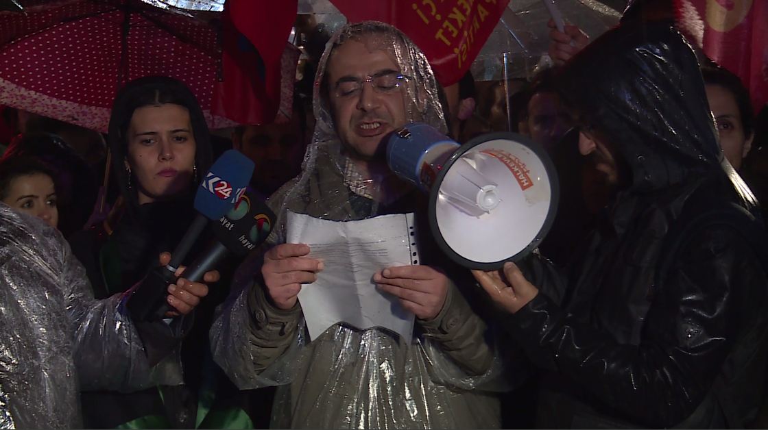 Kuştina Tahir Elçi li Enqerê hat protestokirin