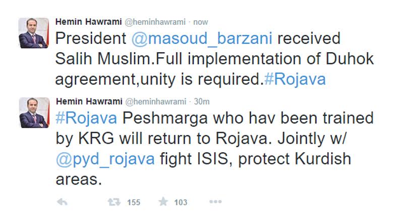 Berpirsê Peywendiyên PDK: Pêşmegeyên Rojava dê vegerin Rojavayê Kurdistanê