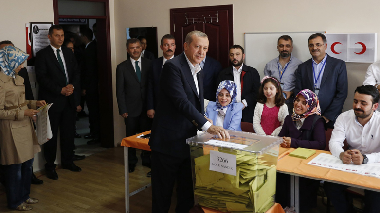 ئەردۆغان: ئەنجامەكان ھەرچۆنێك بێت پێی رازین
