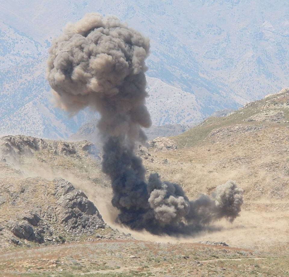 Some of the mines that were defused in the province of Erbil, Kurdistan Region, Dec. 27, 2016. (Photo: Kurdistan24)