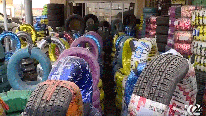 زۆربەی شۆفێرانی باشووری کوردستان تایەی چینی بەکاردەھێنن