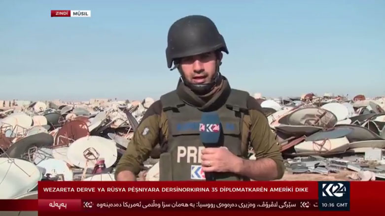 بالصور.. العثور على "مقبرة" للأطباق اللاقطة شرقي الموصل