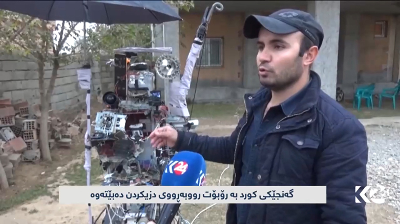 Ciwanekî Şirnexî robotek çê kir 