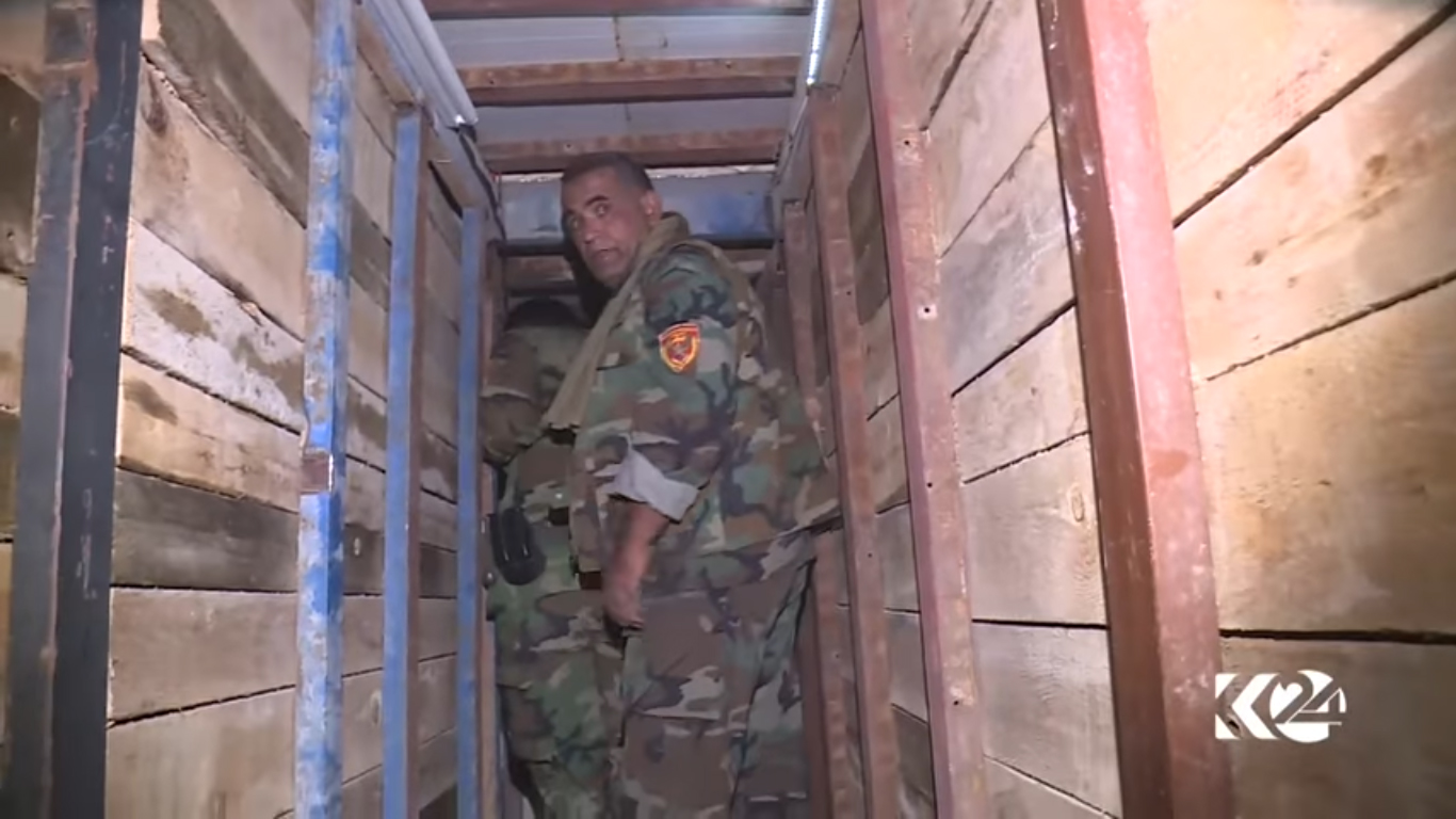 (بالصور).. البيشمركة تكتشف نفقا بـ