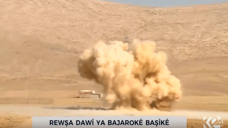 بە ڤیدیۆ..تەقاندنەوەی بۆمبەكانی داعش لە باشیك