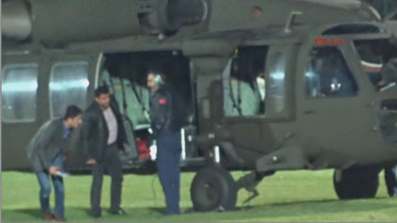 ڤیدیۆ: ساتی گواستنه‌وه‌ی ده‌میرتاش به‌ كۆپته‌ر ببینه‌