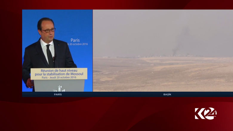 أولوند: عناصر داعش بدأوا بالفرار من الموصل الى الرقة