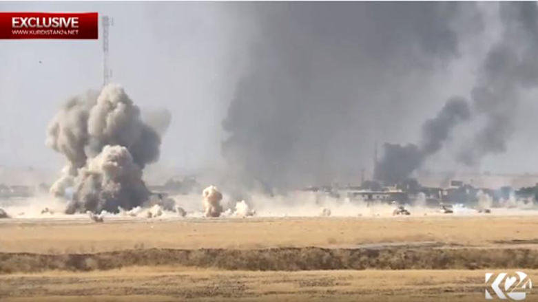 بالفيديو.. لحظة تفجير انتحاري على رتل عراقي في الكوير