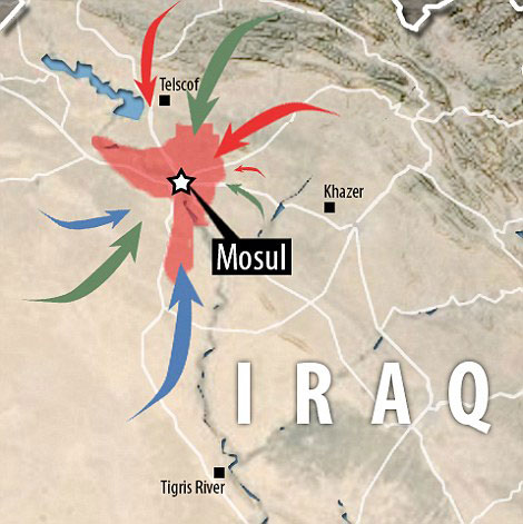 Bi wêne 30 hezar pêşmerge û serbaz beşdarî operasyona Mûsilê dibin