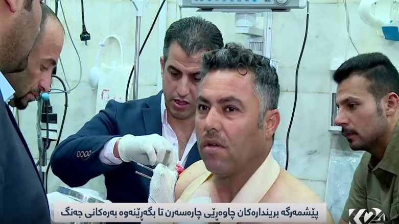 پێشمه‌رگه‌ برینداره‌كان له‌ نه‌خۆشخانه‌وه‌ ده‌خوازن بچنه‌وه‌ به‌ره‌كانی شه‌ڕ