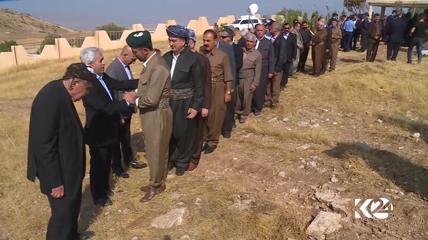 Bi wêne.. Merasîma binaxkirina helbestvanê Kurd Hêdî
