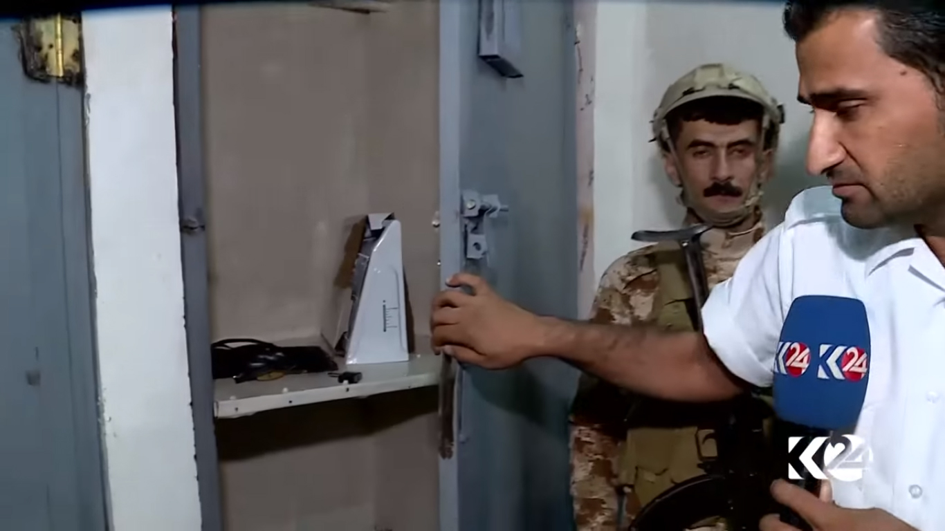 بالصور.. آسايش كركوك تكشف سجنا سريا لداعش 