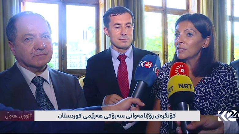 Barzanî: Me pirs a serbazî li gel berpirs ên Firansayê gêngeşe kir