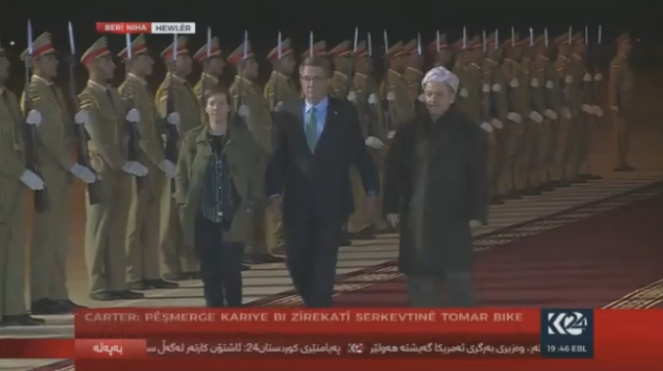 Bi wêne pêşwaziya Barzanî ji Karter e bibîne