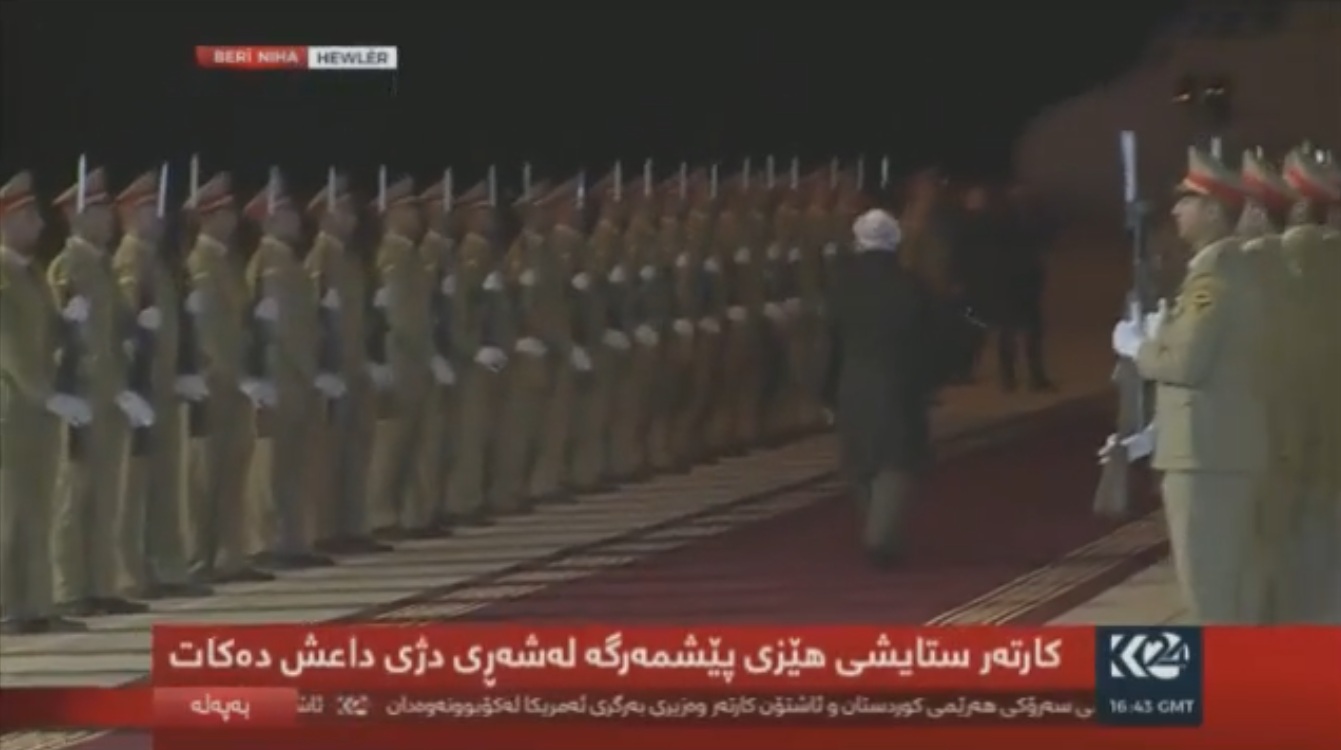 Bi wêne pêşwaziya Barzanî ji Karter e bibîne