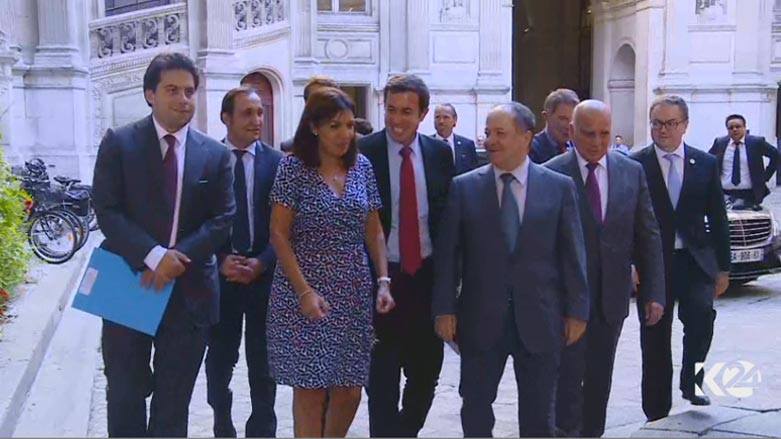 Serok ê Herêm a Kurdistanê gehişte avahî ya serokatî ya şarevanî ya Parîsê