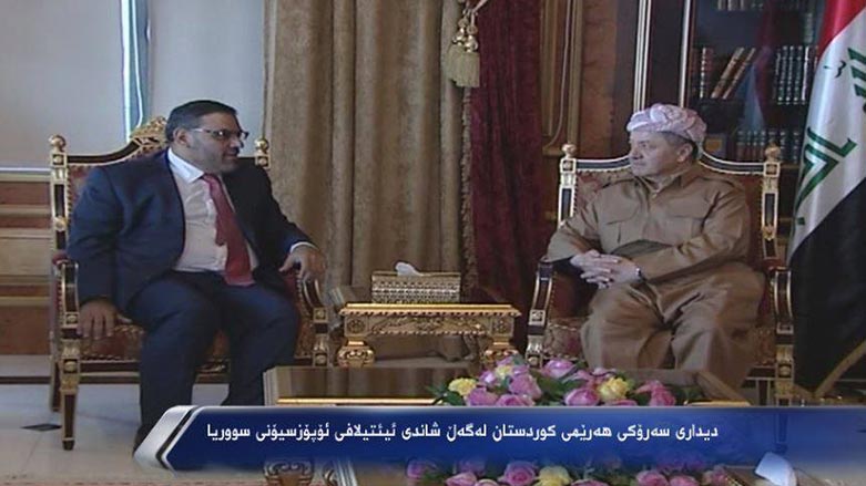 بارزانى: ئاماده‌ين رۆڵى ئيجابى بگێڕين له‌ چاره‌كردنى كێشه‌كانى سووريادا