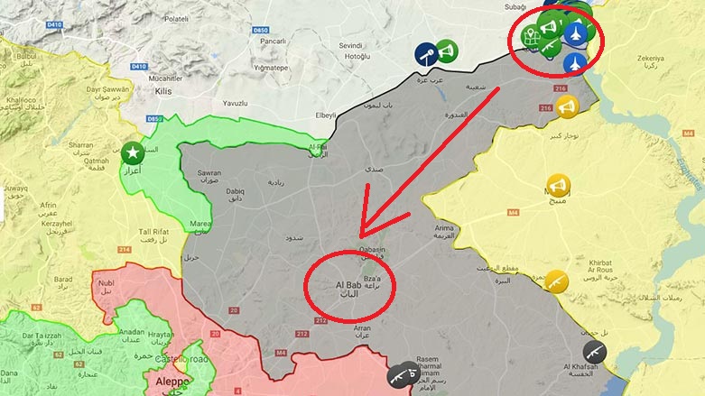 Daişê Cerablus hêla û ber bi Elbab xwe vekişand