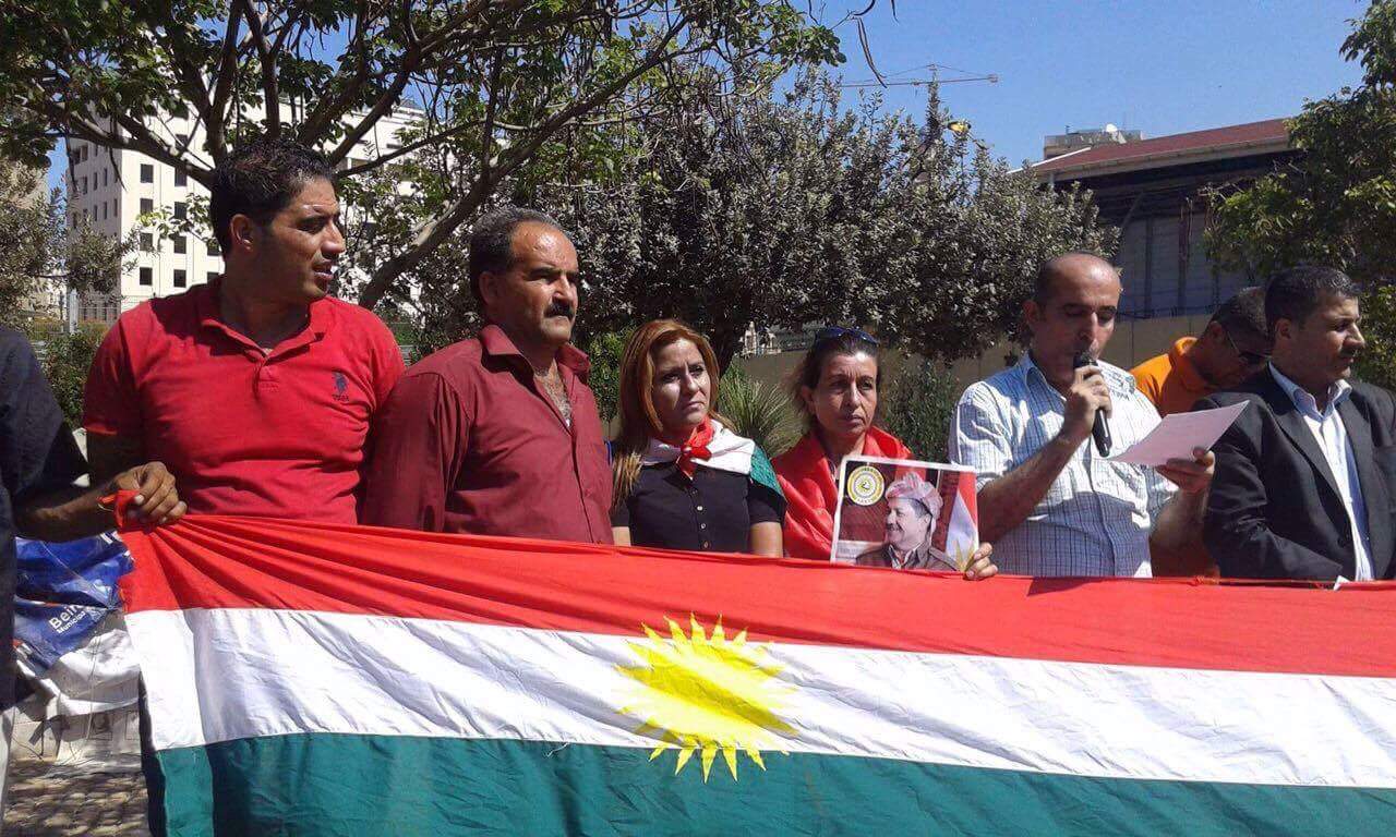 به‌ وێنه‌ و ڤیدیۆ.. كوردانی لوبنان له‌ دژی په‌یه‌ده‌ خۆپیشاندانێكیان سازكرد