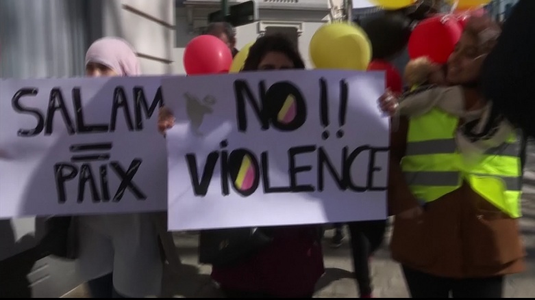 موسڵمانانی بەلجیكا ھاوخەمی خۆیان دەردەبڕن بۆ قوربانیانی برۆكسل