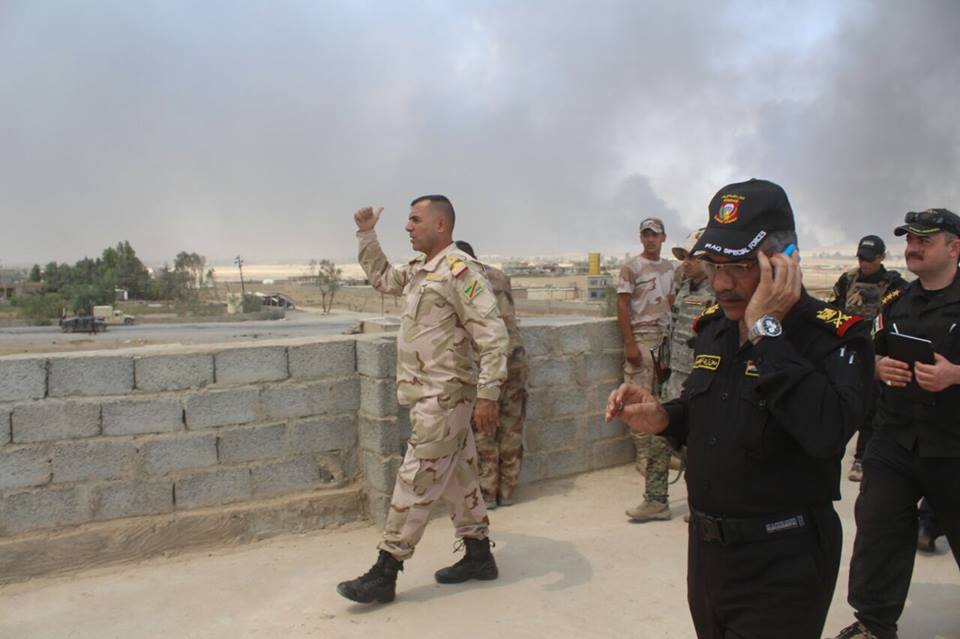 بالصور.. القوات العراقية تحرر مصفاة القيارة ومجمعها الحكومي