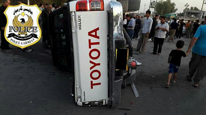 به‌هۆی رووداوێكی هاتووچۆ له‌ كه‌لار چوار كه‌س گیانییان له‌ده‌ستدا