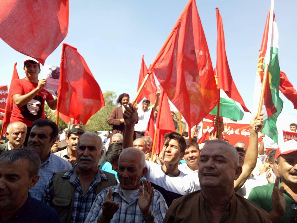 خۆپێشاندانی حزبی شیوعی لە ھەولێر دەستیپێكرد