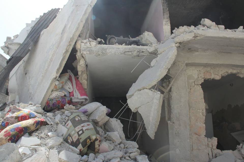 The predominant Kurdish neighborhood of Sheikh Maqsoud as destroyed by the insurgents' attacks, Aleppo, Syria, April 15, 2016. (Photos: YPG Press Office)