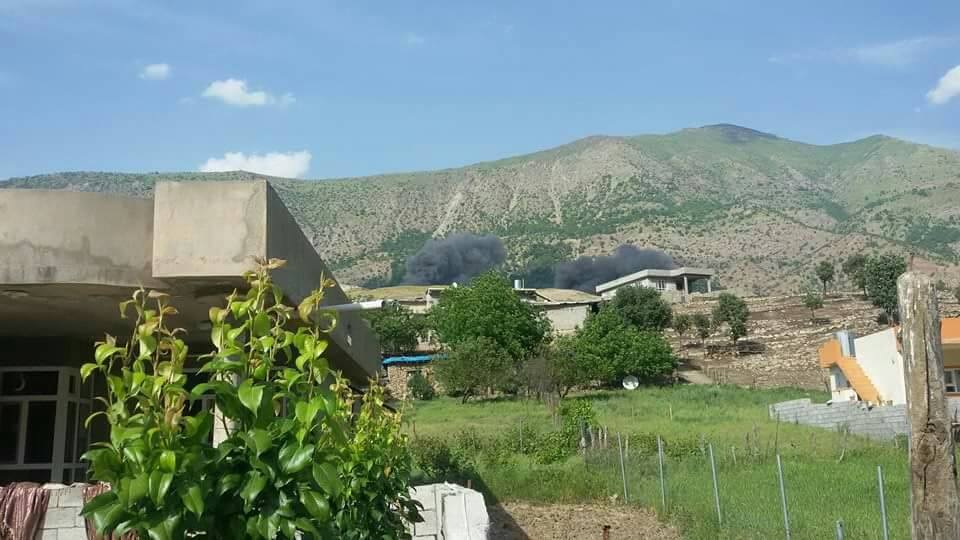 به‌ وێنه‌.. بۆردومانه‌كانی ئه‌مڕۆی فڕۆكه‌ جه‌نگییه‌كانی توركیا ببینه‌