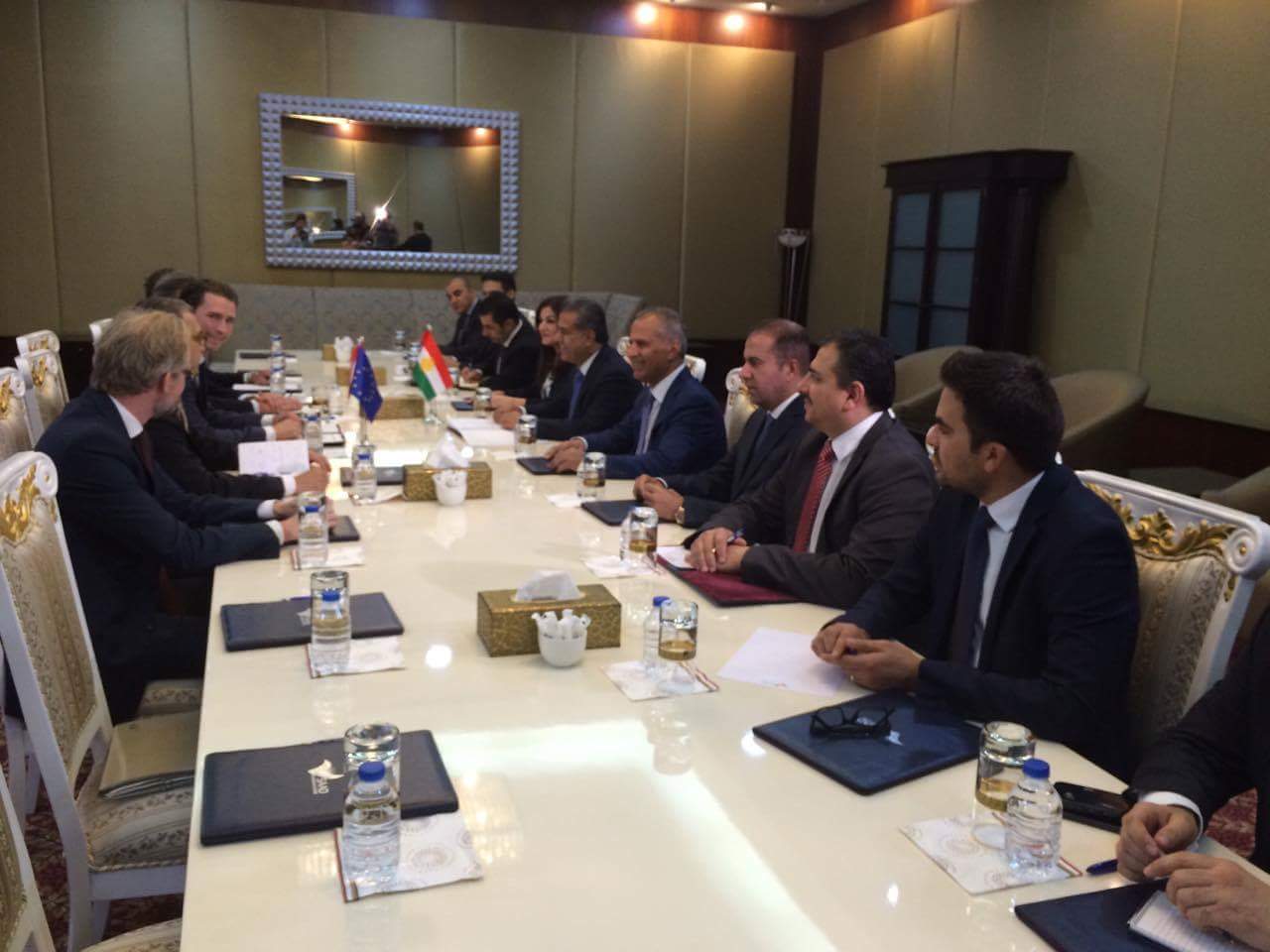 وه‌زیری ده‌ره‌وه‌ی نه‌مسا گه‌یشته‌ هه‌ولێر