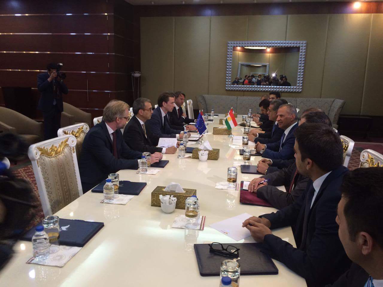 وه‌زیری ده‌ره‌وه‌ی نه‌مسا گه‌یشته‌ هه‌ولێر