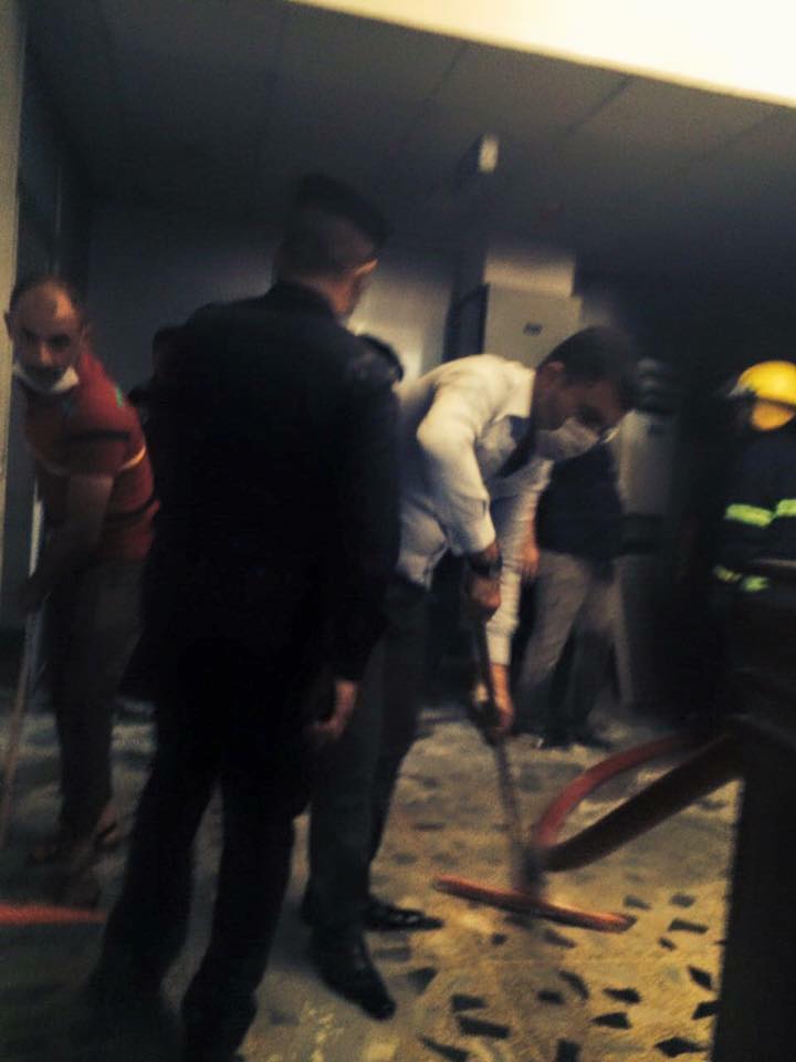 بالصور.. حريق مستشفى العلوية في بغداد