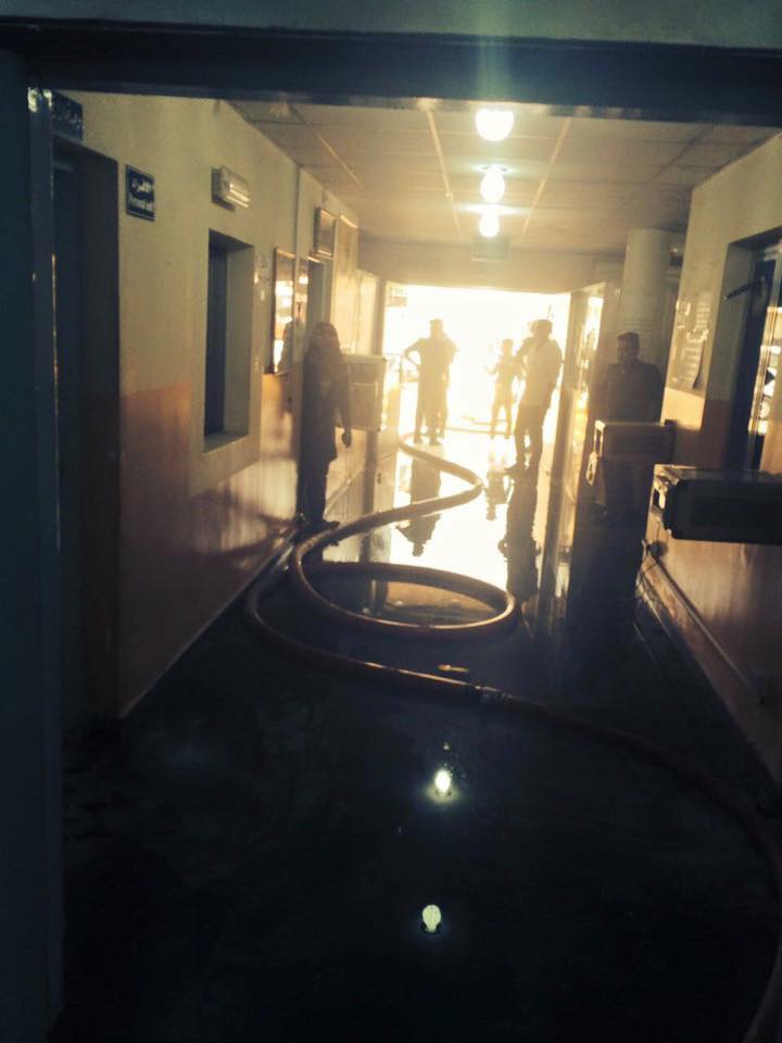 بالصور.. حريق مستشفى العلوية في بغداد