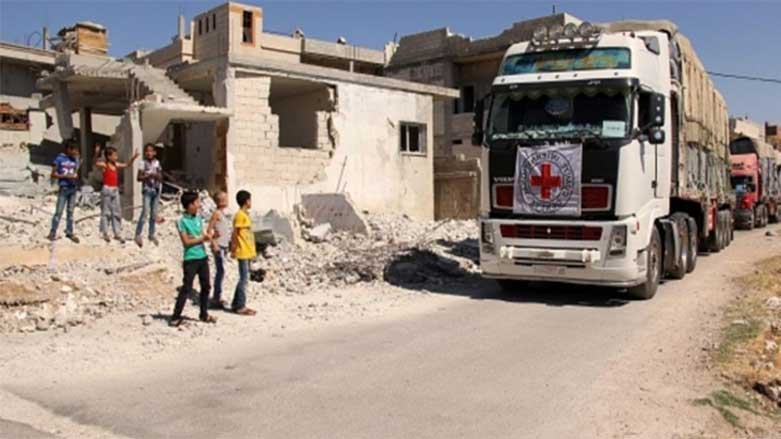 Xaça Sor:Alîkarî giheştin 4 navçeyên Sûriyê