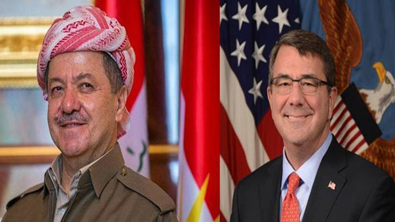 Barzanî û Karter Hevahengî ya Pêşmerge û Hevpeymanan gêngeşe dikin