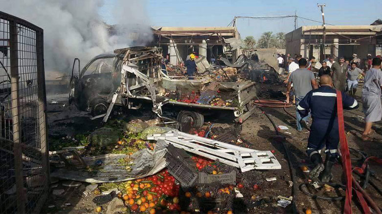 قتلى ومصابون في تفجير عند سوق للخضار شمالي بغداد