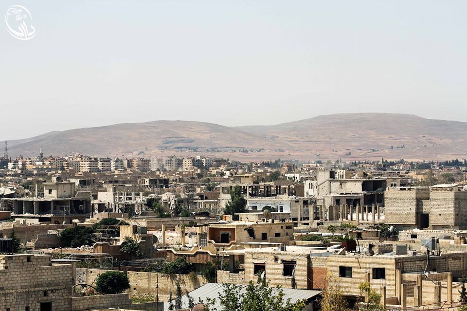 بالصور.. بدء عملية الاجلاء من داريا المحاصرة بسوريا